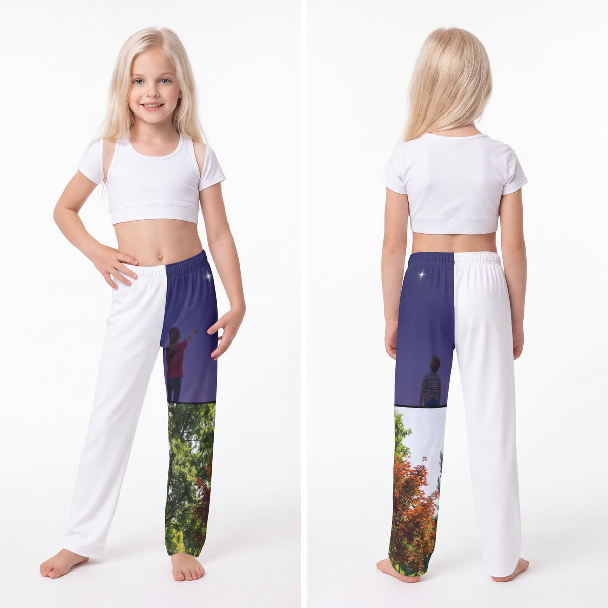 Kids Lounge Pants - Stardust & Forest Discovery | Echovira...
