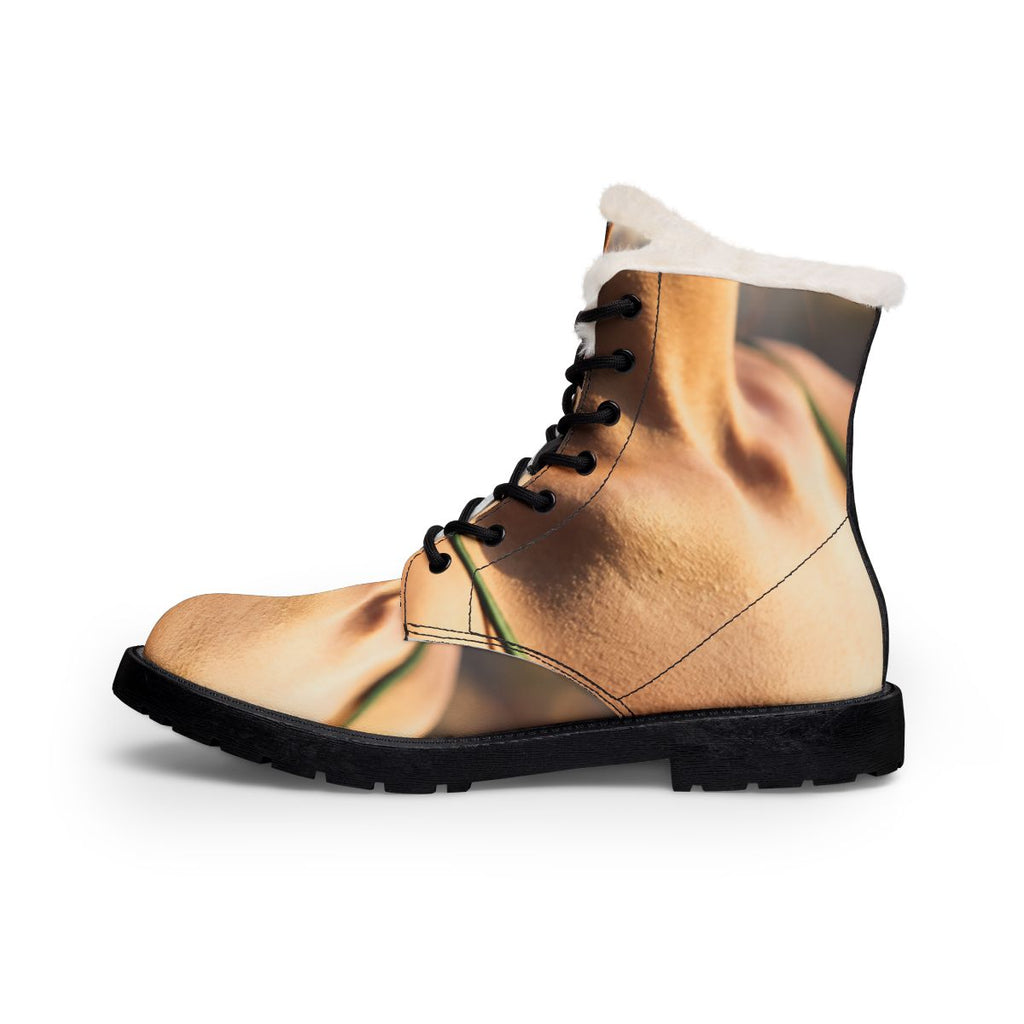 Golden Hour Men's Boots - Emerald Fur and Leather | Echovira...