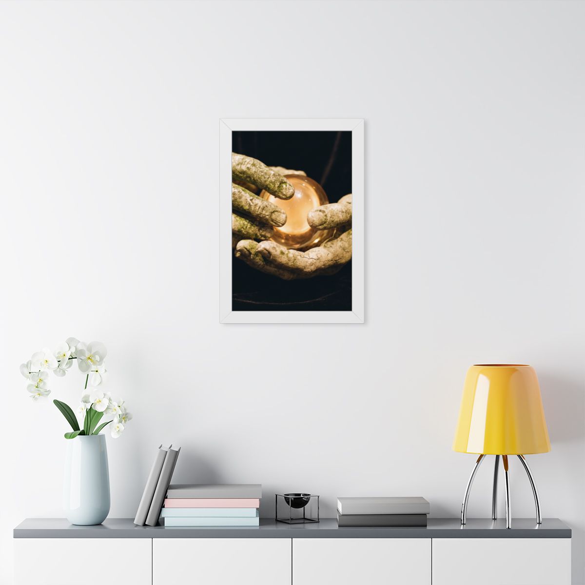Framed Vertical Poster - Ancient Sight — White (11×14... |...