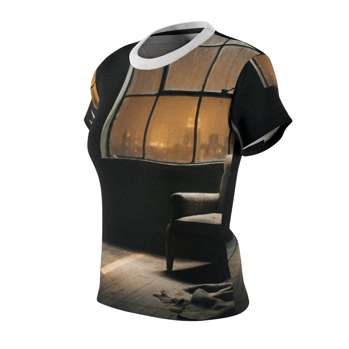 Women's Cut & Sew Tee - Rainy Solitude | Echovira Gallery