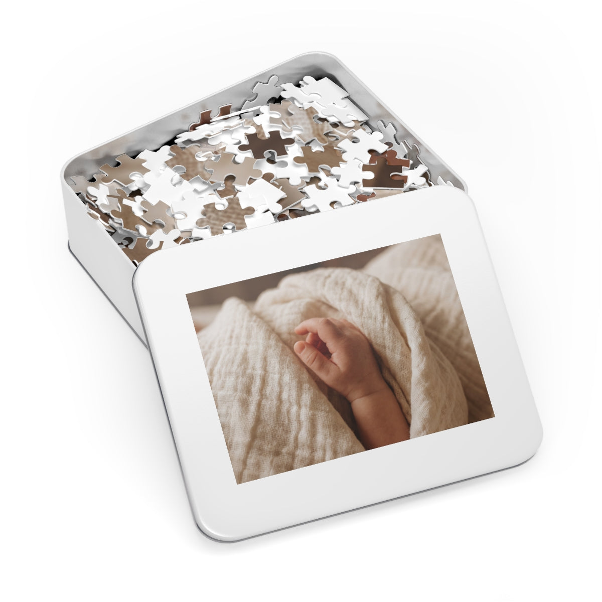 Jigsaw Puzzle with Tin - Serene Focus