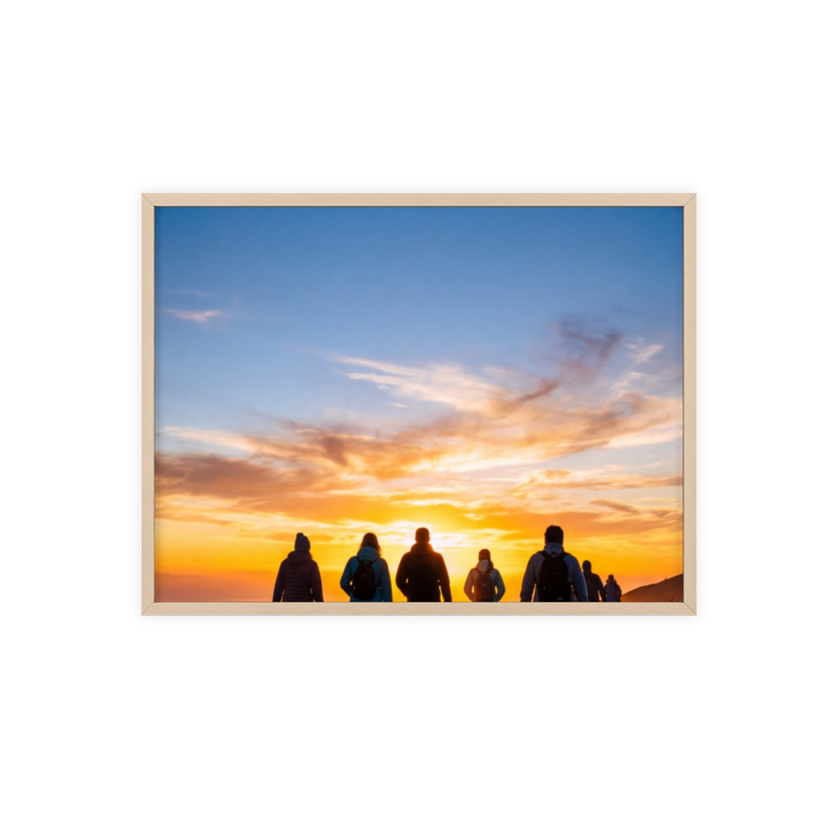 Posters with Wooden Frame - Sunrise Journey