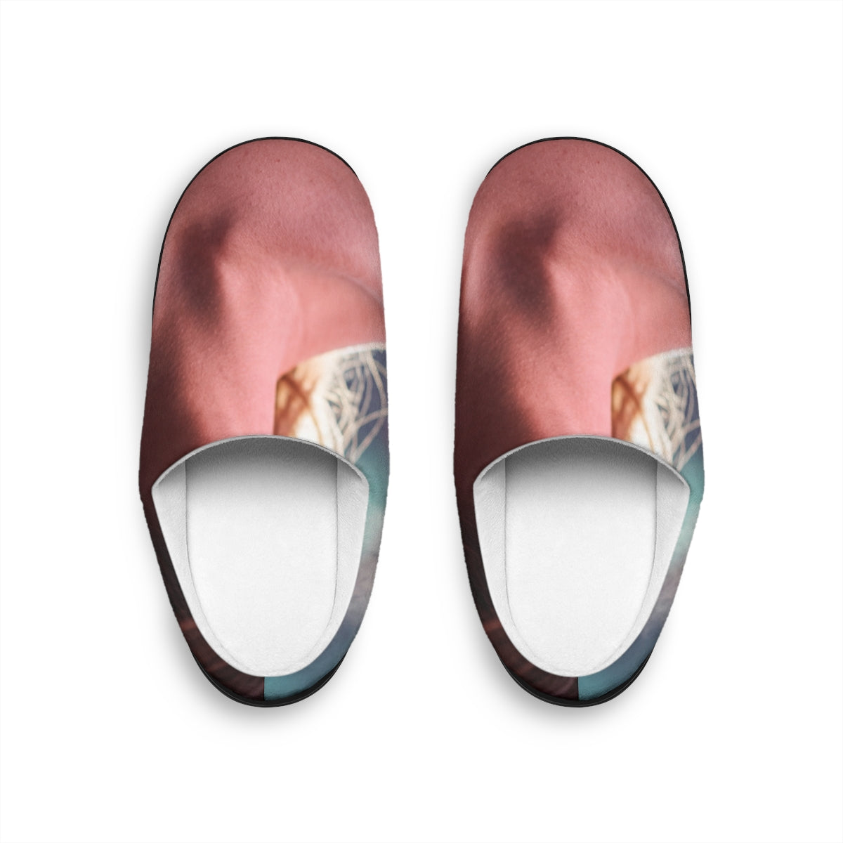 Women's Slippers with Sequin Night Art