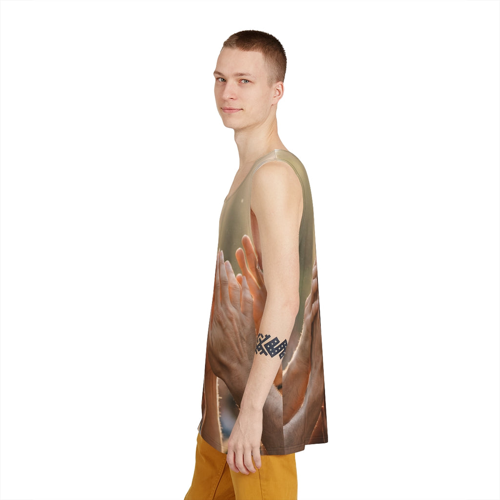 Men's Tank - Golden Rays of Unity Wall Art | Echovira...