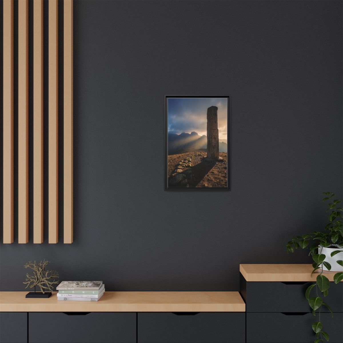 Framed Matte Canvas - Sun Peak