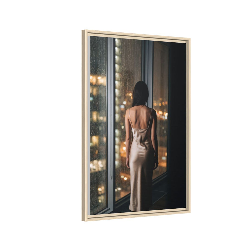 Framed Matte Canvas - Cinematic Nights — Natural / 1.25"