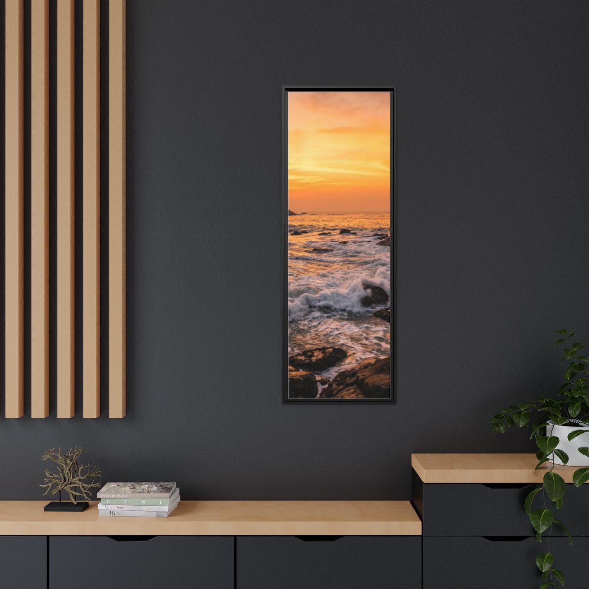 Framed Matte Canvas - Majestic Golden Coast