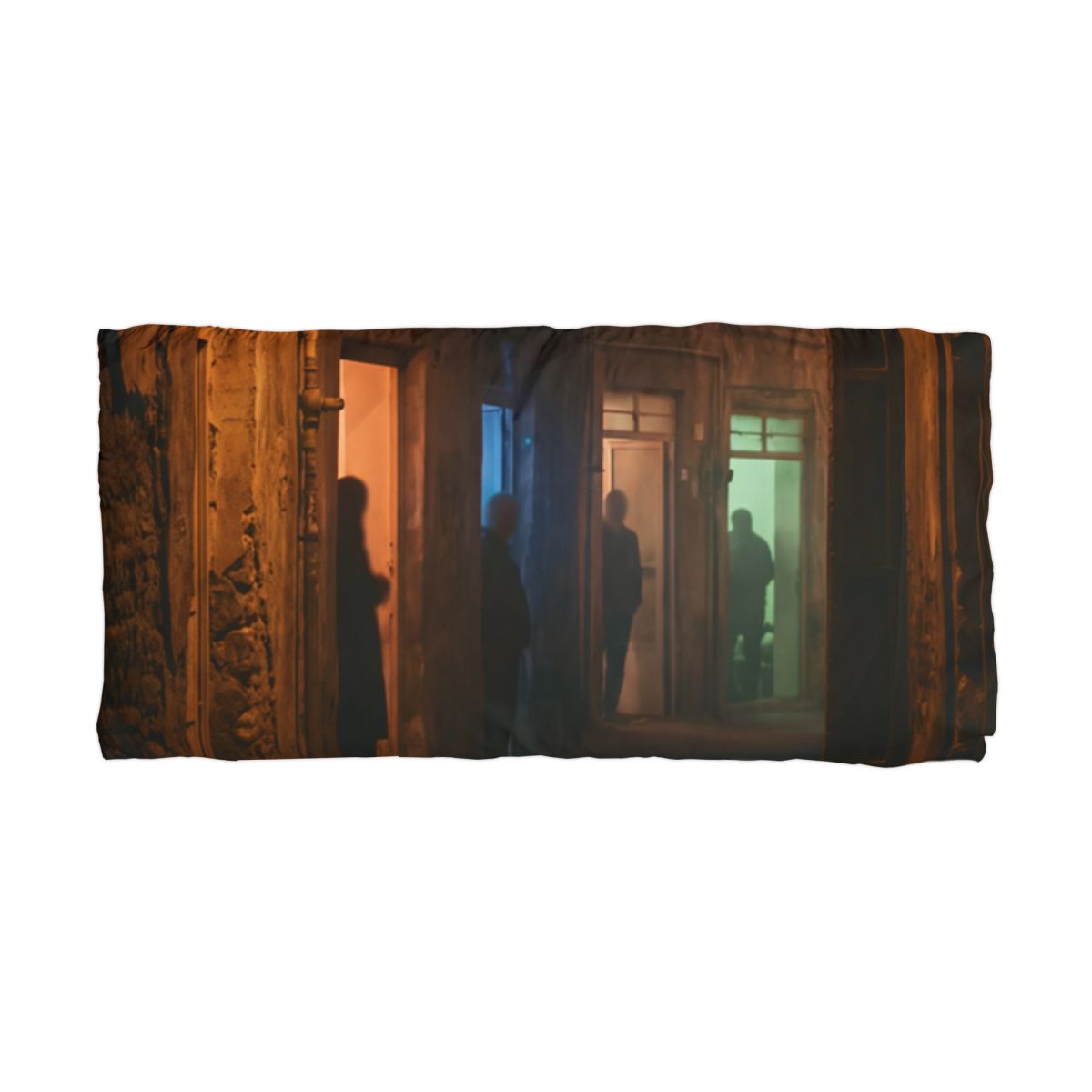 Microfiber Pillowcase - Shadowed Alleyway Mystery Art Print...