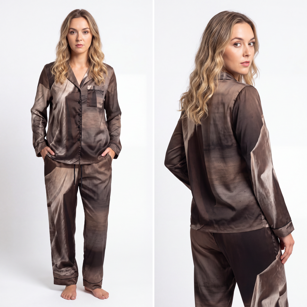 Women's Satin Pajamas - Draped Silence Still Life Art... |...