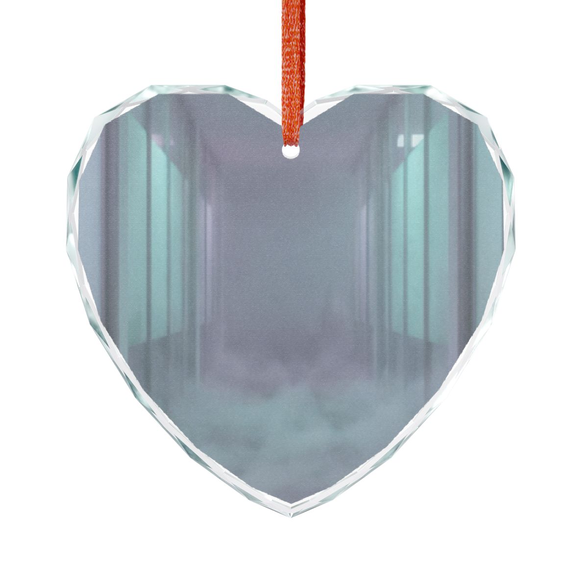 Crystal Glass Ornament - Liminal Corridor Fog Art Print |...