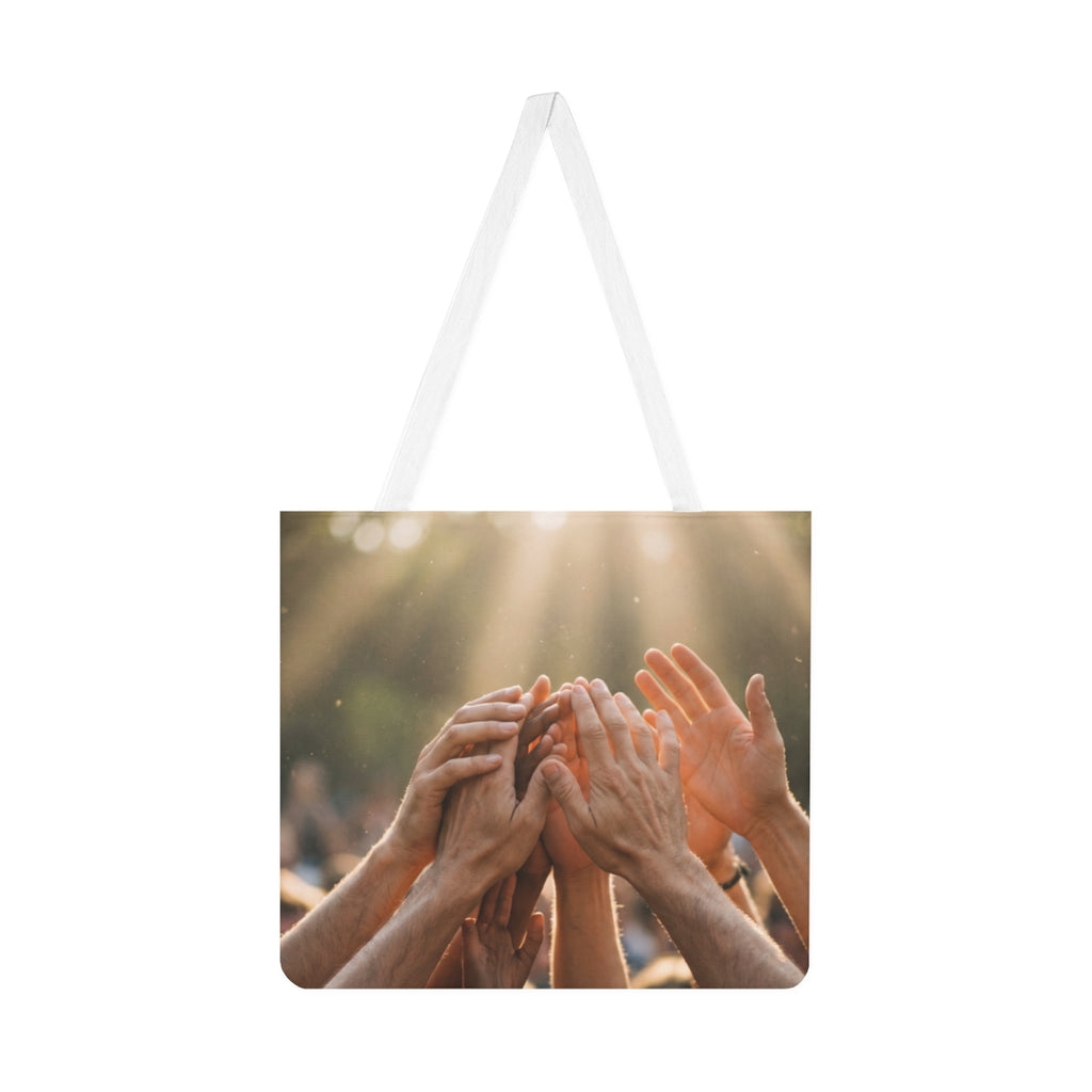 Shoulder Tote Bag - Golden Rays of Unity Wall Art | Echovira...