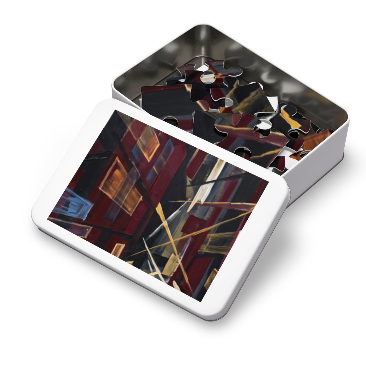 Jigsaw Puzzle with Tin - Urban Perspective (30, 110, 252......