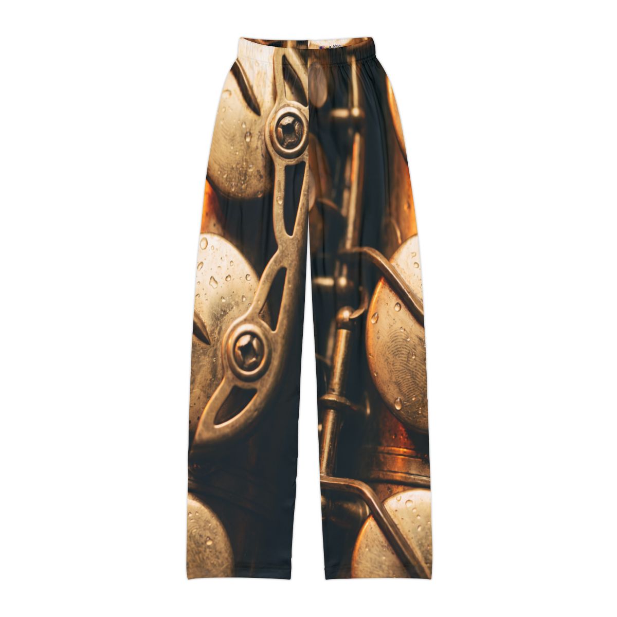 Kids Lounge Pants with Vintage Saxophone Art