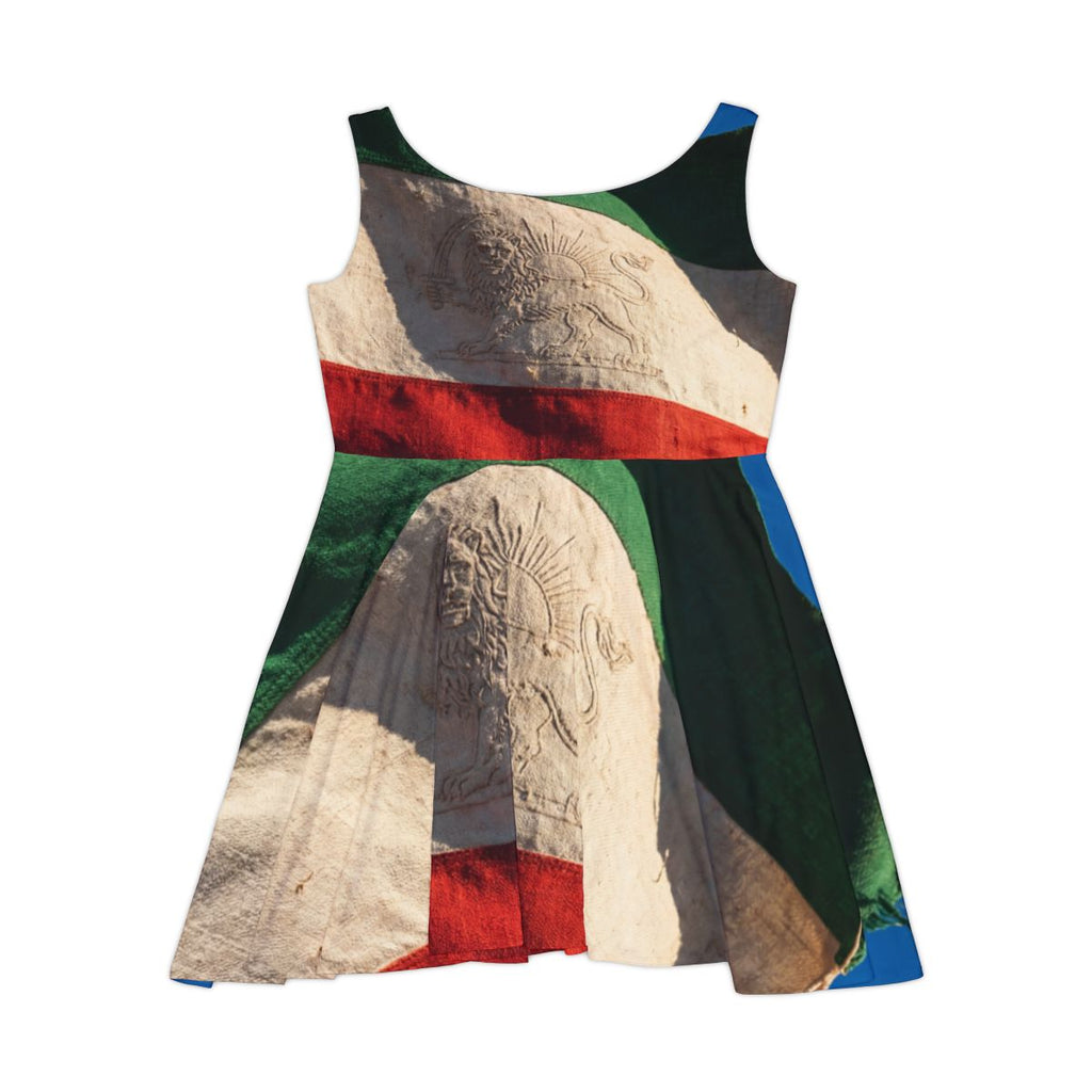 Women's Skater Dress - Vintage Persian Lion and Sun Flag Art...