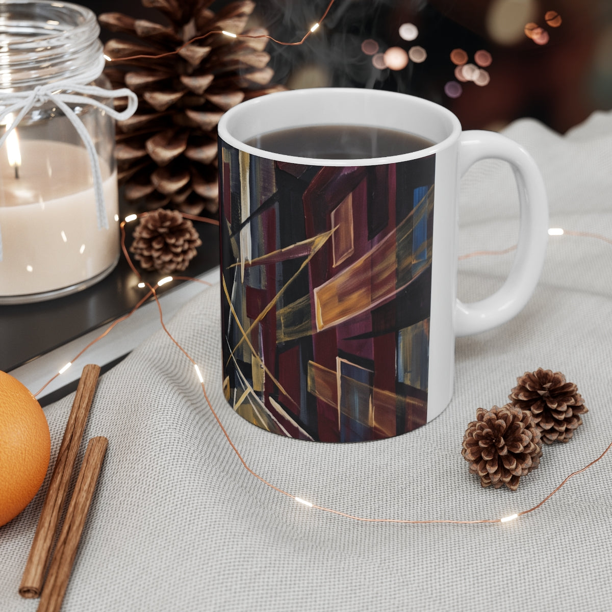 11oz White Mug - Urban Perspective | Echovira Gallery