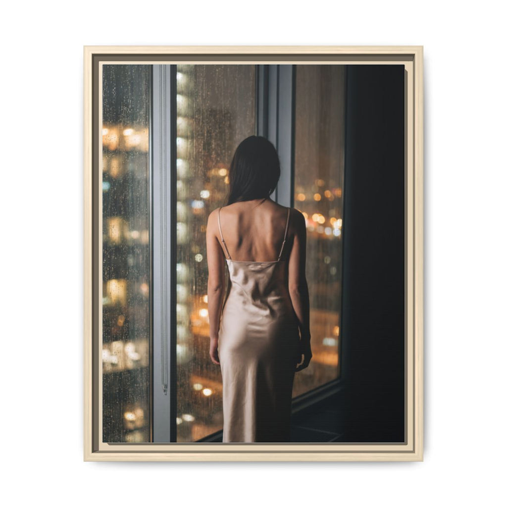 Framed Matte Canvas - Cinematic Nights — Natural / 1.25"