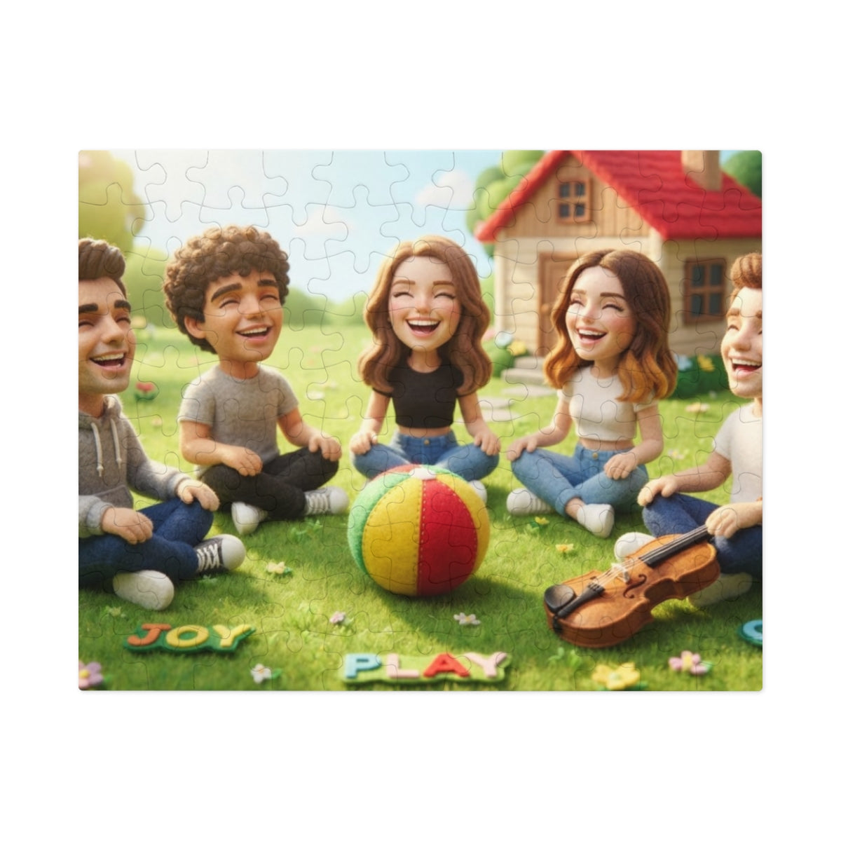Jigsaw Puzzle with Tin - Meadow Pals (30, 110, 252, 500... |...