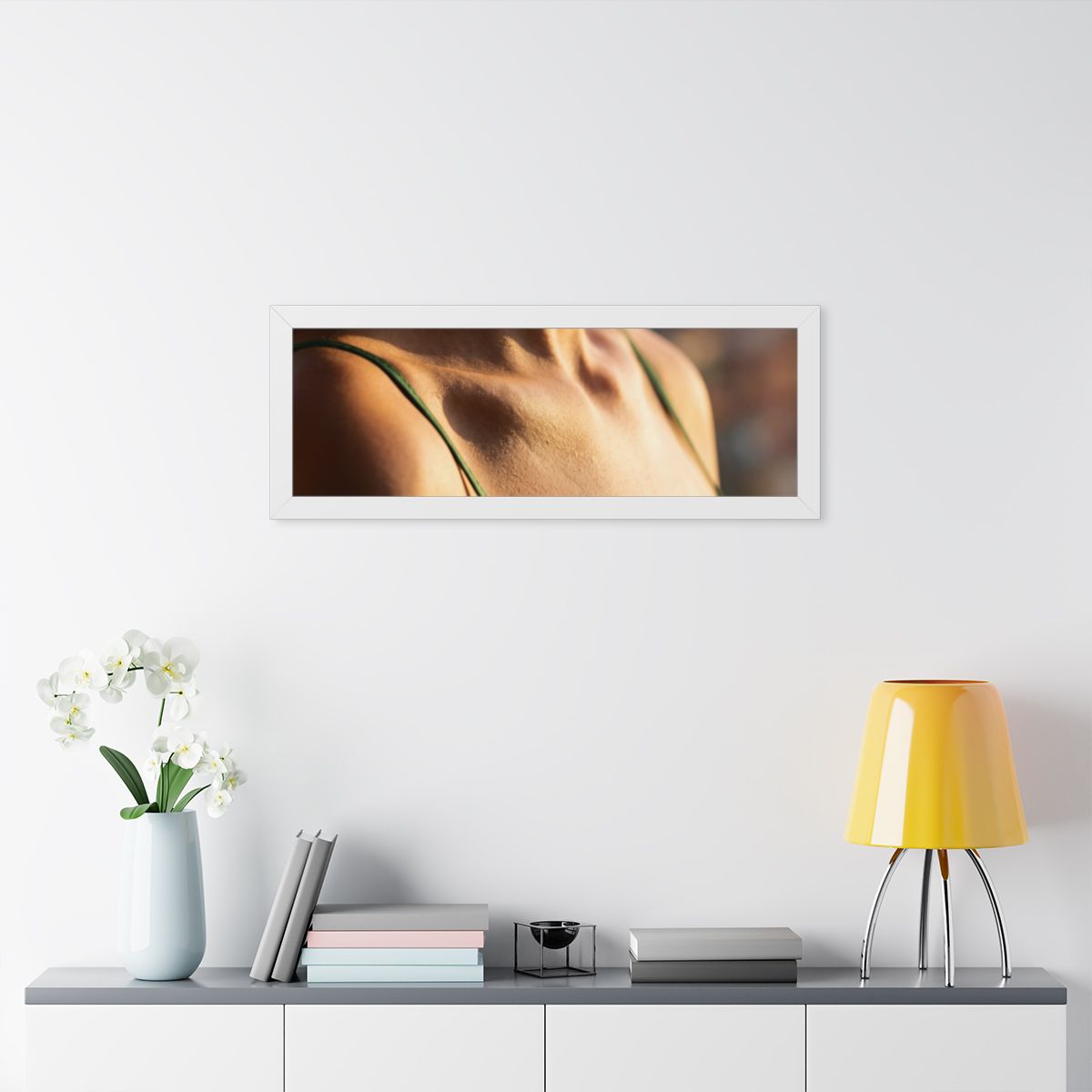 Framed Horizontal Poster - Golden Hour Glow - Minimalist......