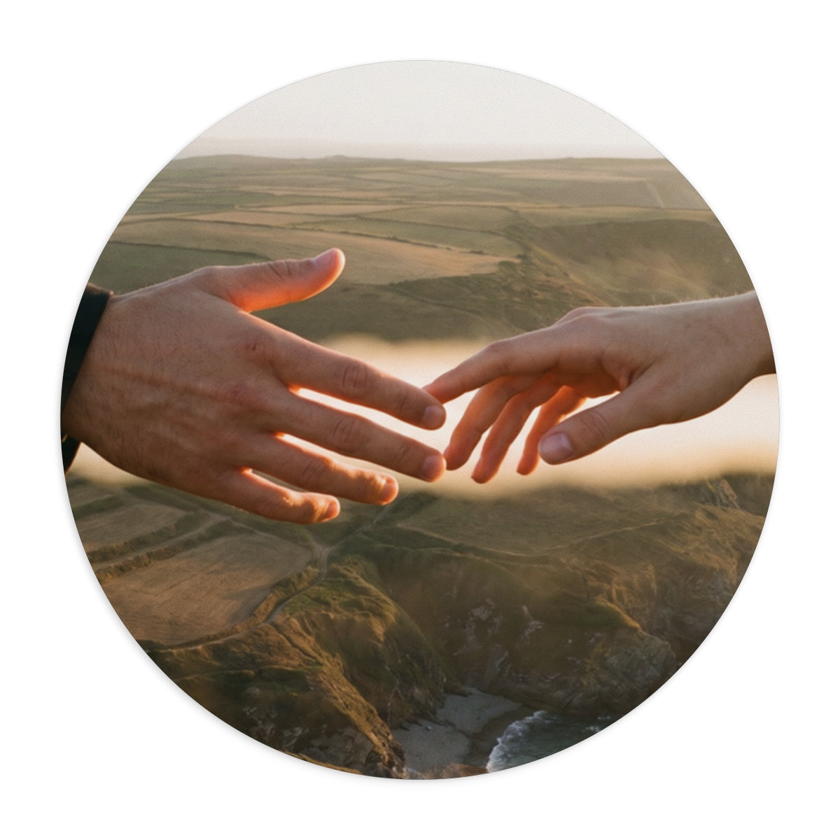 Mouse Pad - The Infinite Touch | Ethereal Coastal Art |...