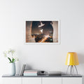 Framed Horizontal Poster - Metropolitan Night lights (14×11...