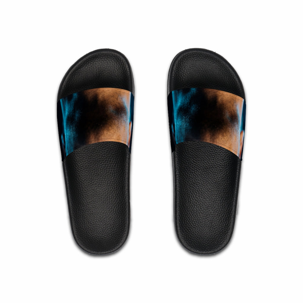 Men's Slide Sandals - Neon Horizon Portrait | Echovira...