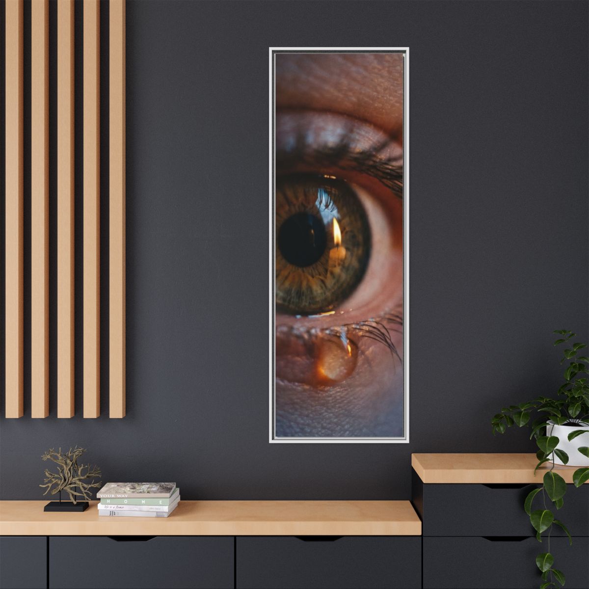 Matte Canvas, Framed - Luminous Tear