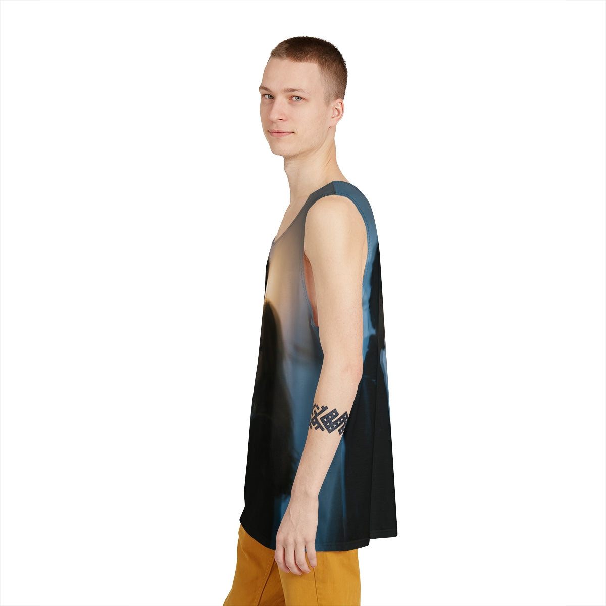 Men's Tank - Midnight Reflections - Moody Men's Gym Vest |...