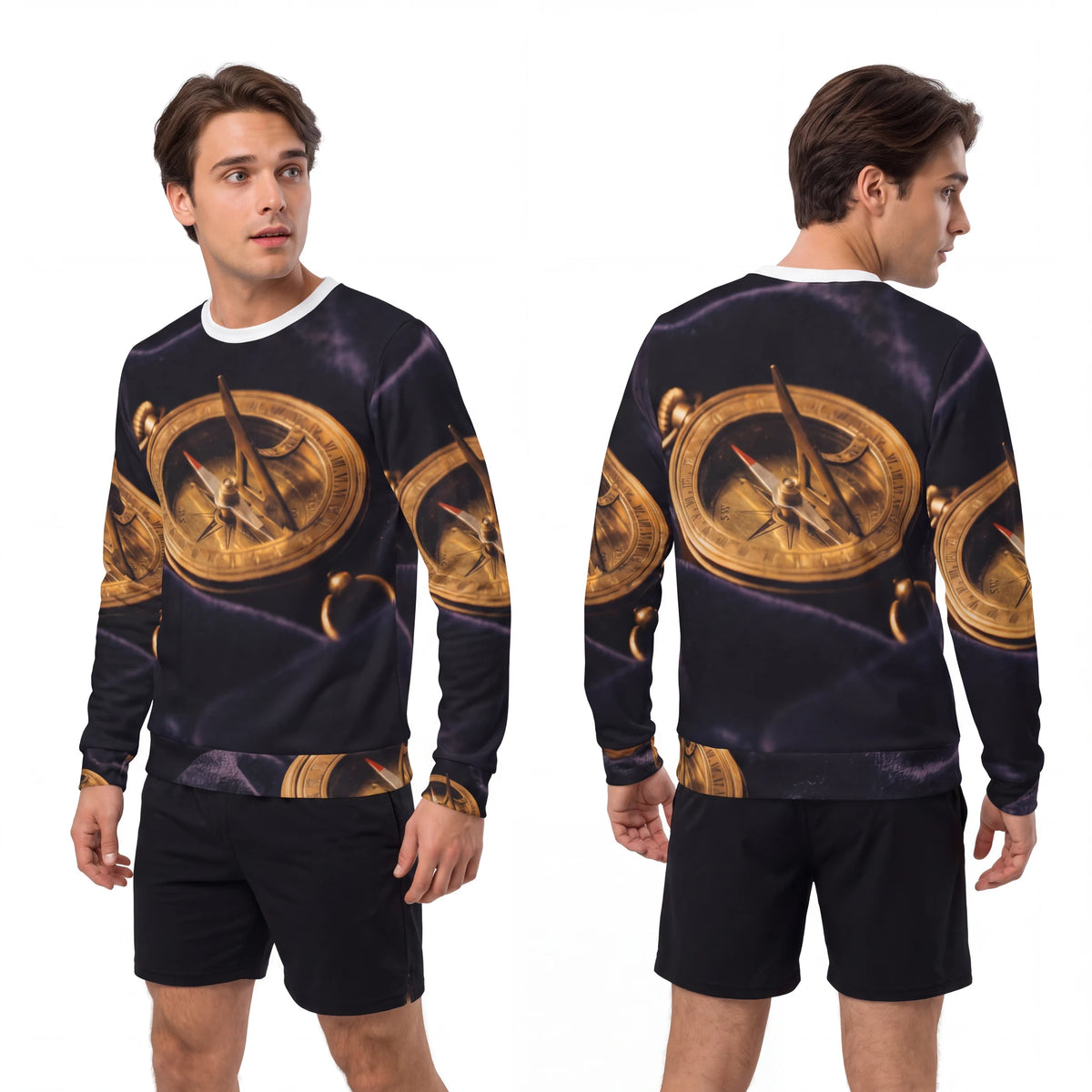 Men's Sundial Compass Lightweight Sweatshirt