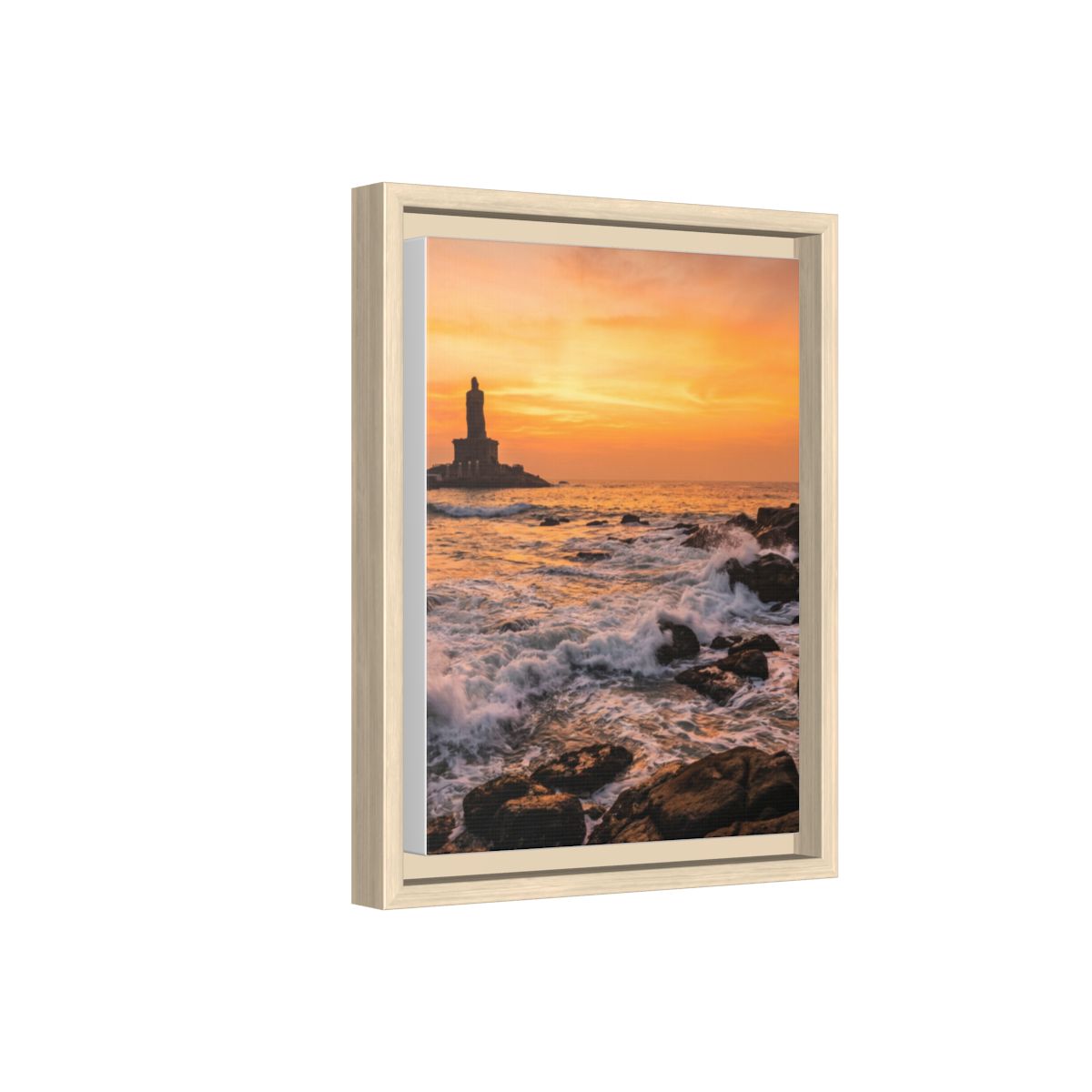 Framed Matte Canvas - Majestic Golden Coast
