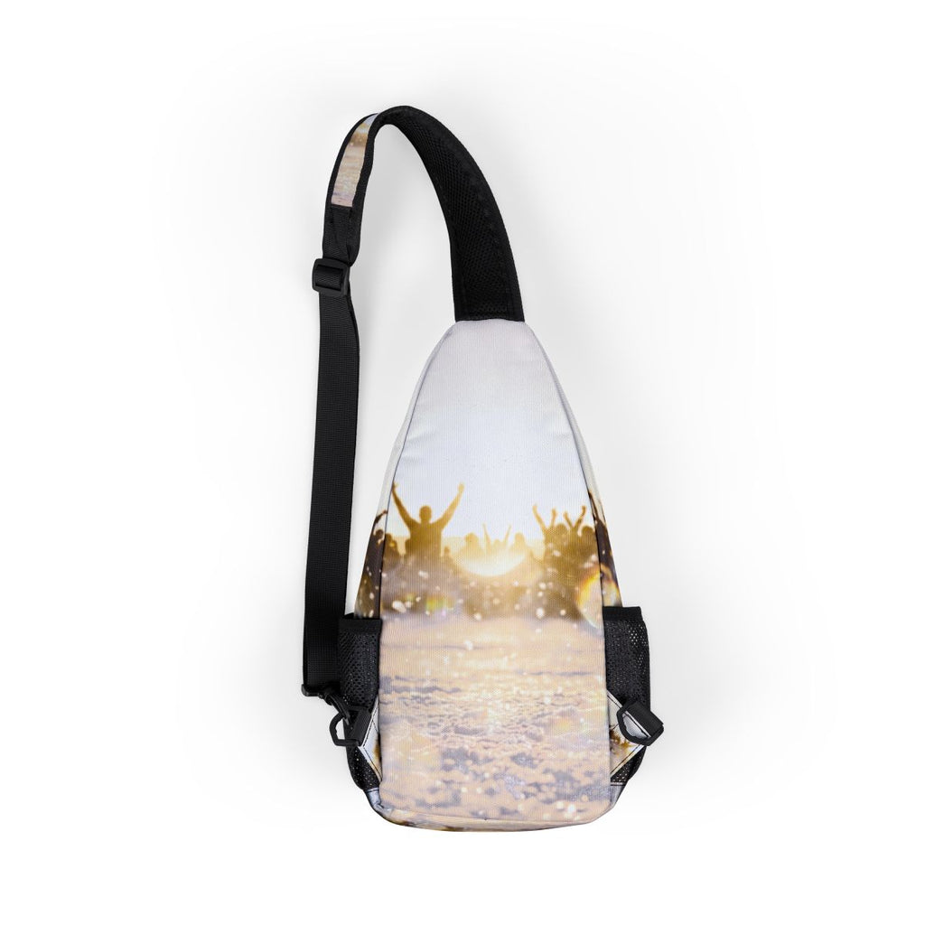 Golden Hour Crowd Celebration Chest Bag