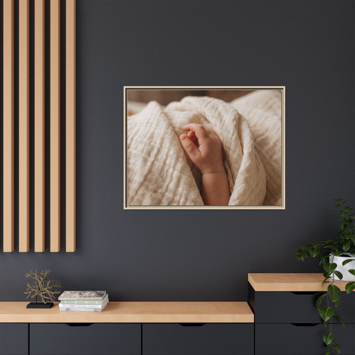 Framed Matte Canvas - Neutral Nursery — Natural / 1.25"