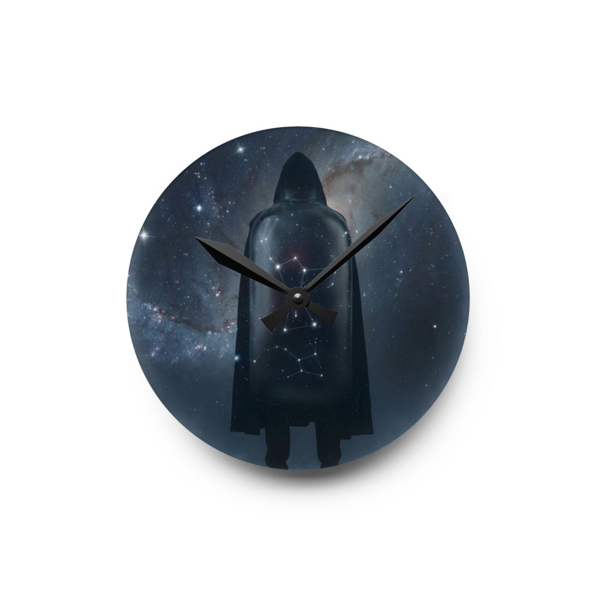 Acrylic Wall Clock - Orion Sentinel Cosmic Timekeeper |...