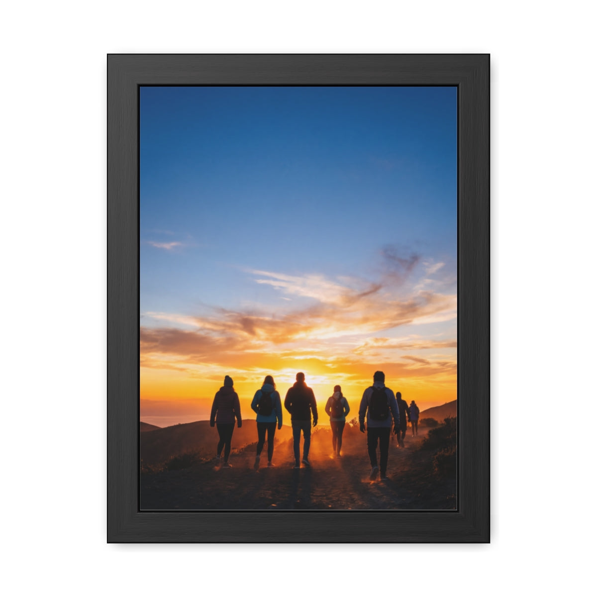 Framed Poster - Sunset Silhouette