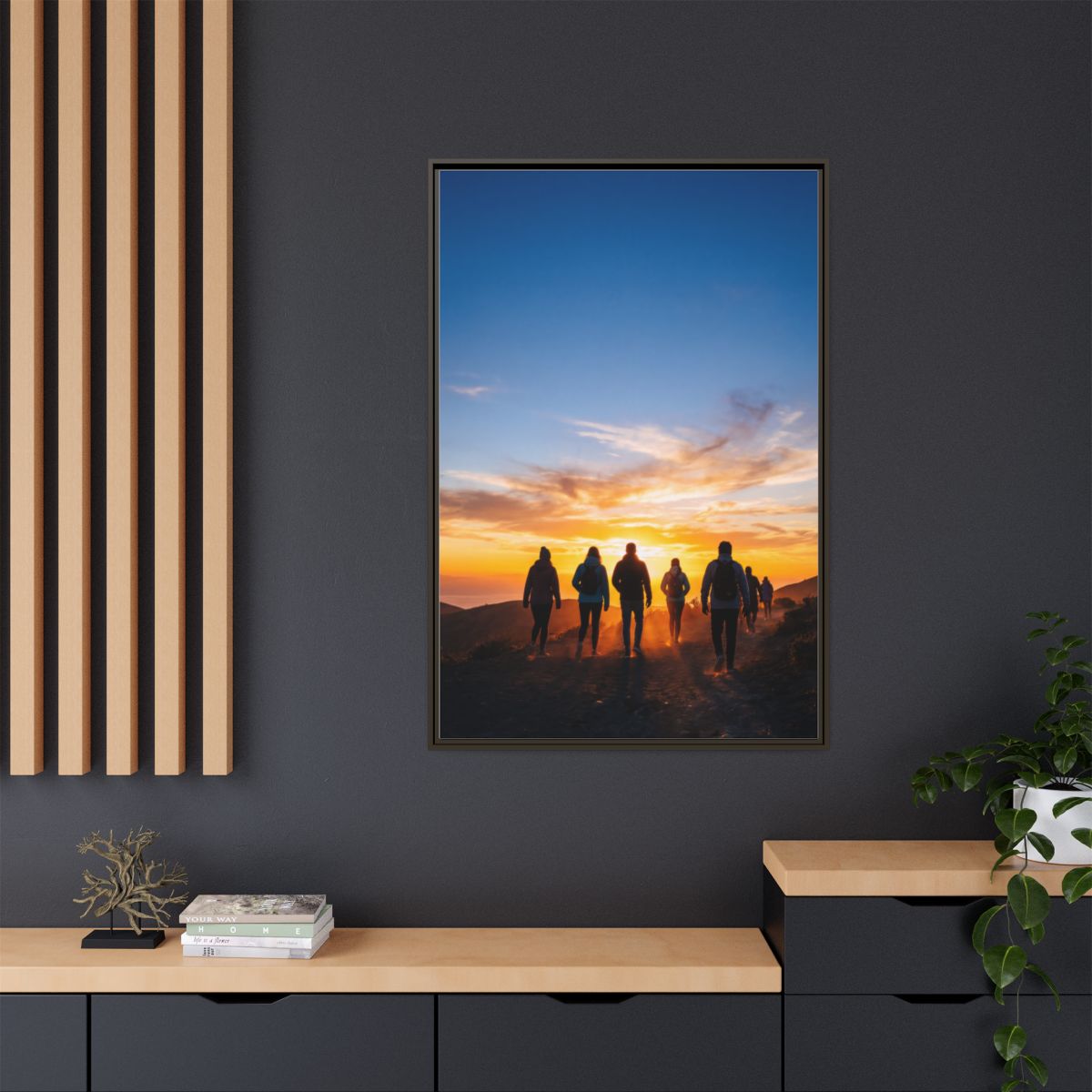 Matte Canvas, Framed - Epic Dawn Trek