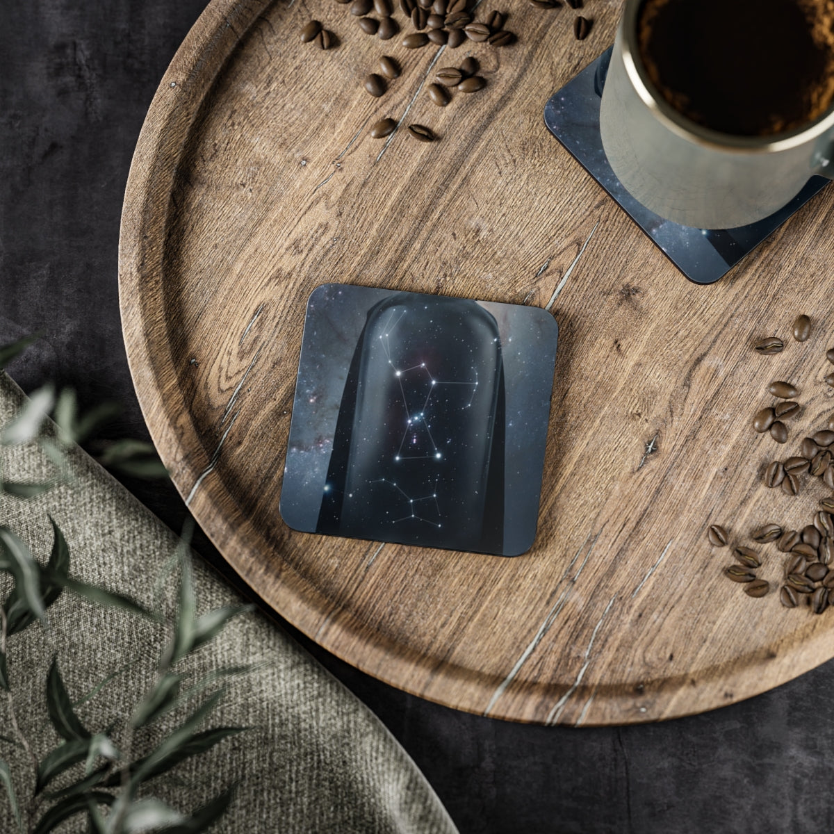 Coasters - Cosmic Sentinel Orion Constellation Art (1 & 4......
