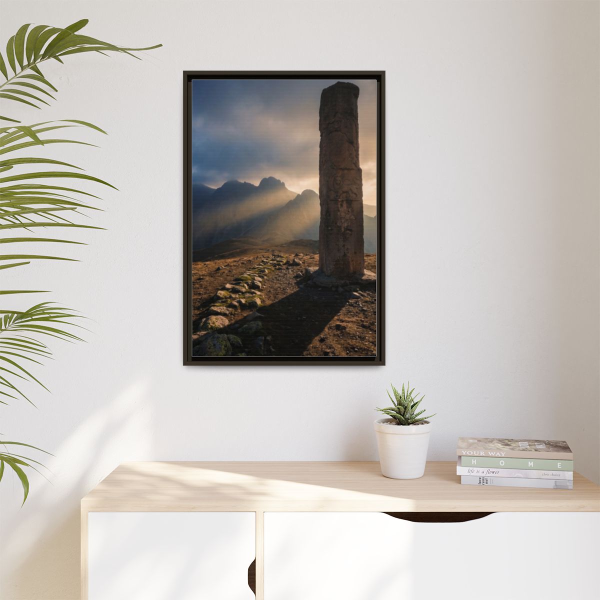 Matte Canvas, Framed - Mystic Monolith Ancient Persian... |...