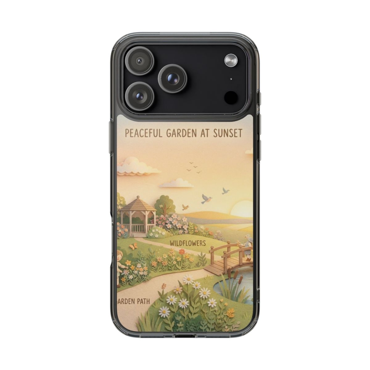 Clear Impact-Resistant Cases - Clear Phone Case - Sunset......