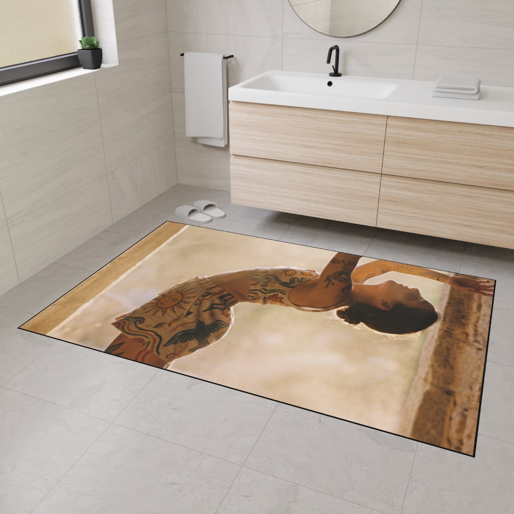 Heavy Duty Floor Mat - Solstice Ritual Golden Hour Art |...