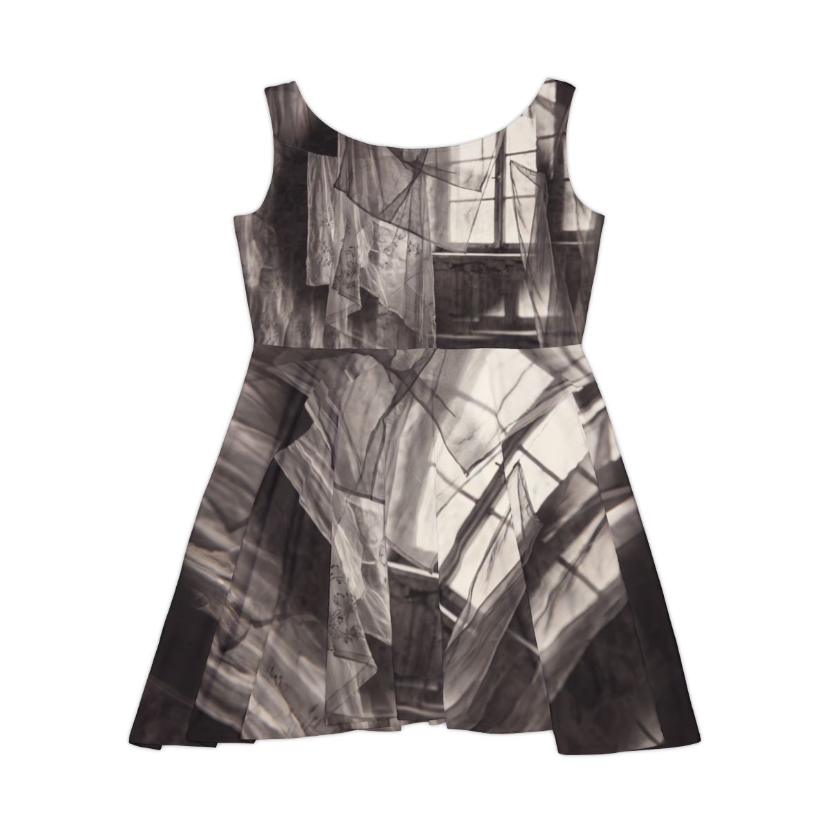 Women's Skater Dress - Spectral Veils | Echovira Gallery