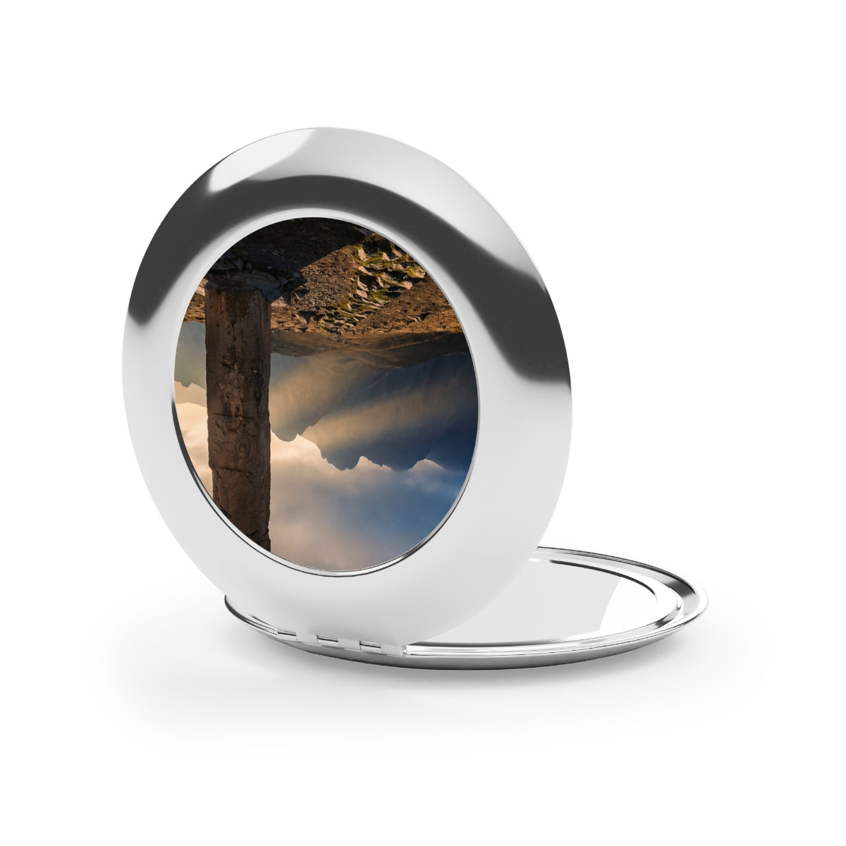 Compact Travel Mirror - Golden Aura