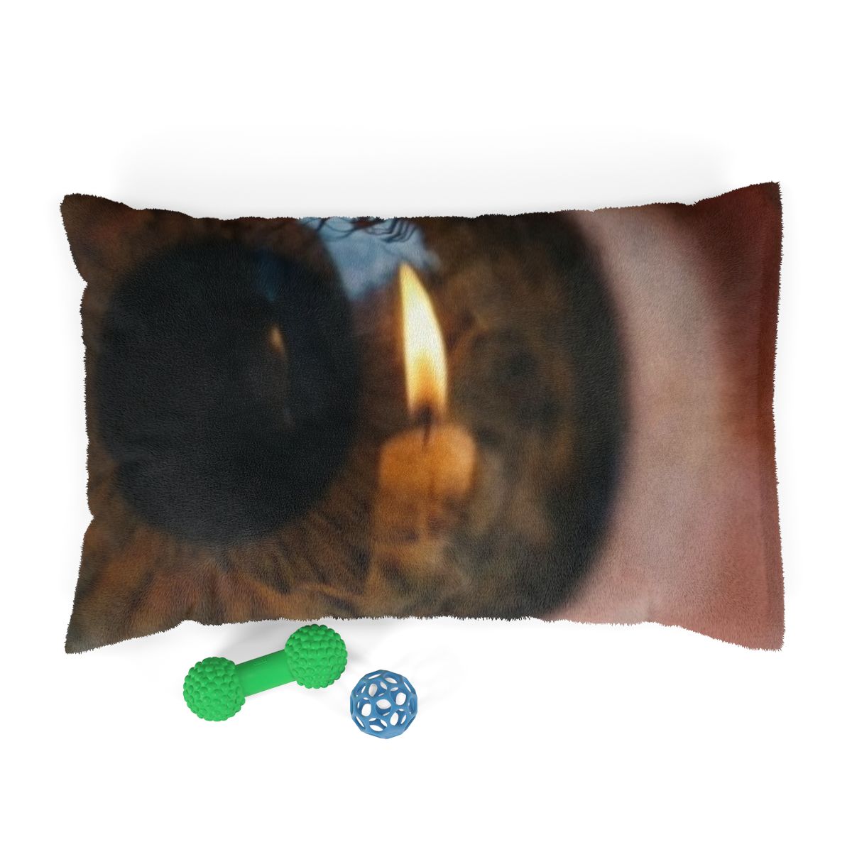 Pet Bed - Amber Iris Reflection Fine Art Print | Echovira...