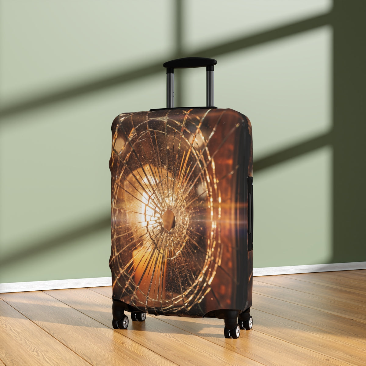 Luggage Cover - Moody Amber Glow