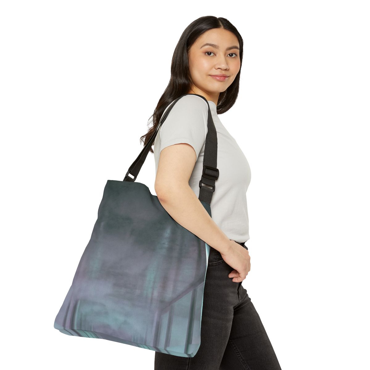 Adjustable Tote Bag - Liminal Fog | Echovira Gallery