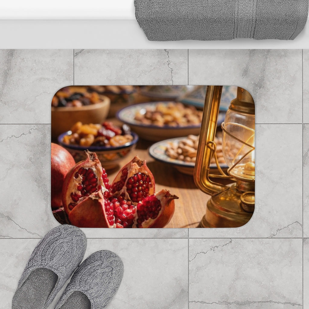 Bath Mat - Velvet Oasis Still Life | Echovira Gallery