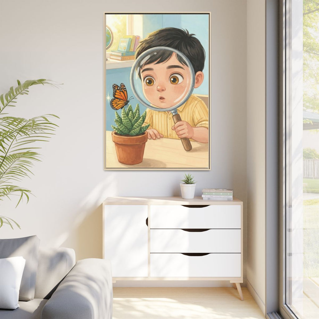 Matte Canvas Framed - Curious Naturalist — Natural / 1.25"...