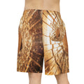 Athletic Long Shorts - Fractured Amber Glow | Echovira...