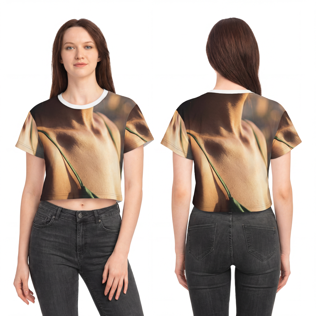 Crop Tee - Emerald Sunburst