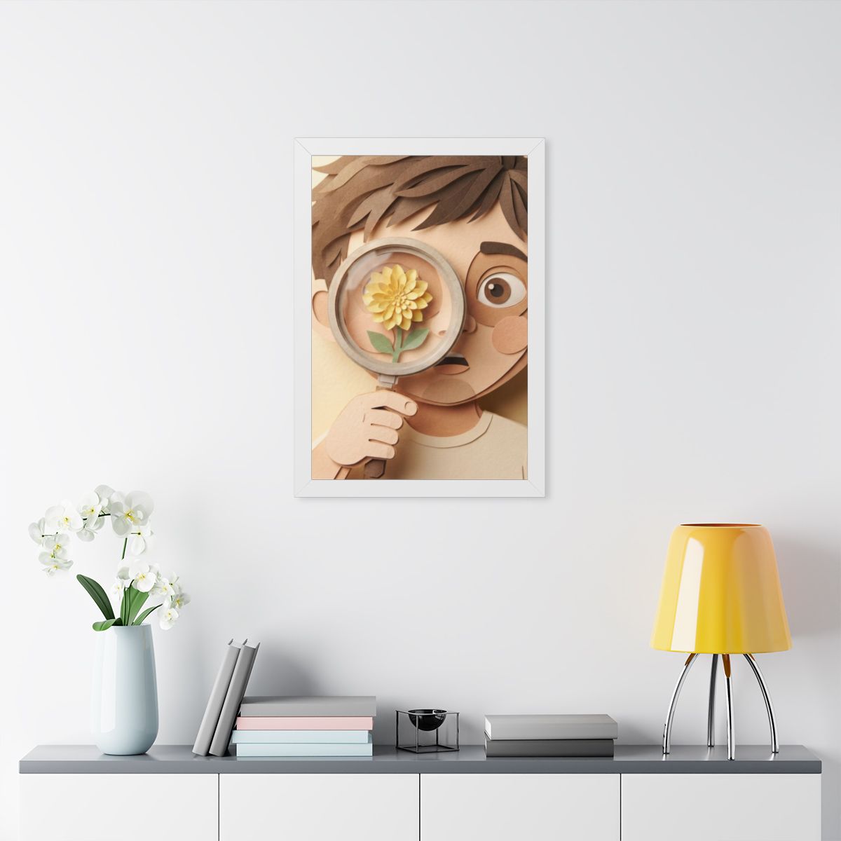 Framed Vertical Poster - Wonder of Nature — White (11×14......