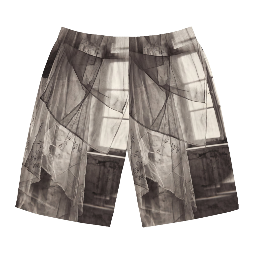 Men's Board Shorts - Spectral Veils | Echovira Gallery