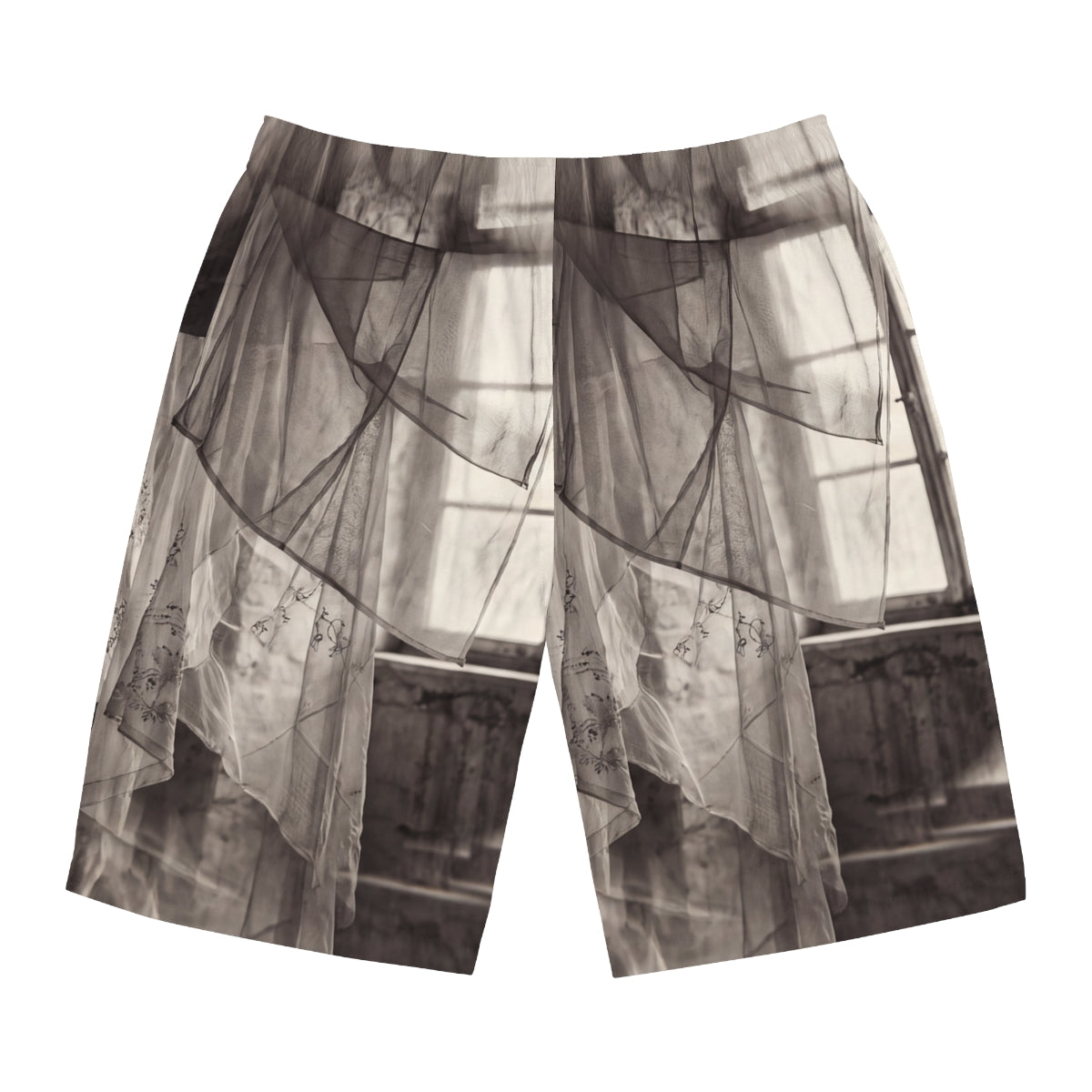 Men's Board Shorts - Spectral Veils | Echovira Gallery